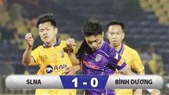 Kết quả SLNA 1-0 Bình Dương: Thua đau phút chót 